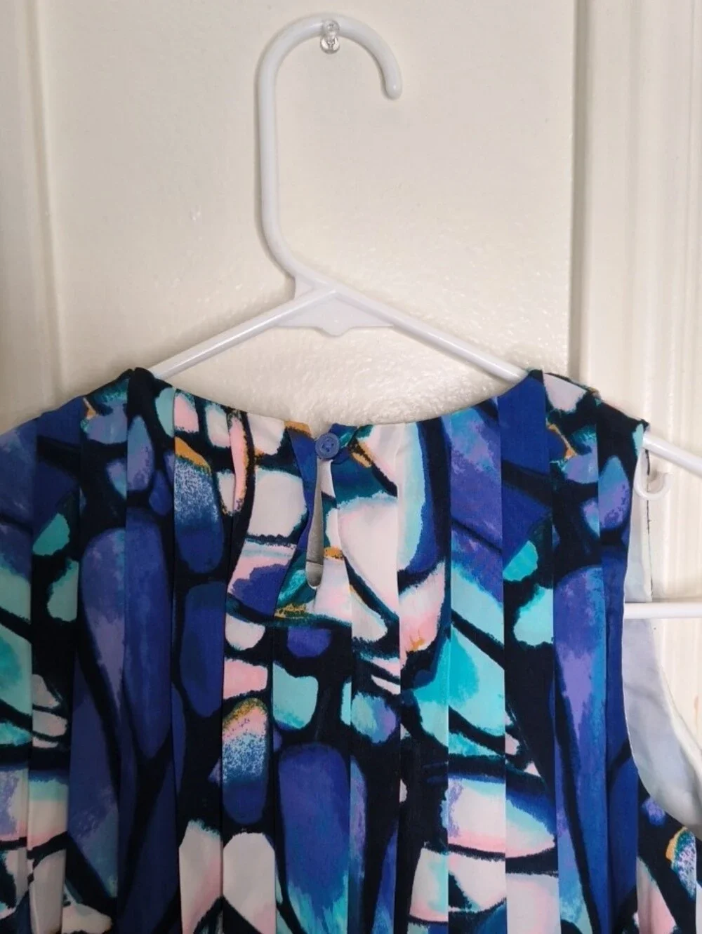 Gymboree Blue, Teal & Pink Abstract Sleeveless Kids Dress